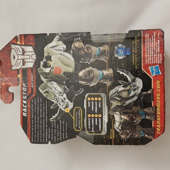 Transformers Scout Class Action Figure Backstop FACTORY SEALED w Box Damage - Picture 4 of 15